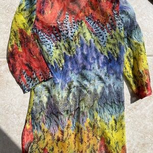 Tunic top or swimsuit cover up